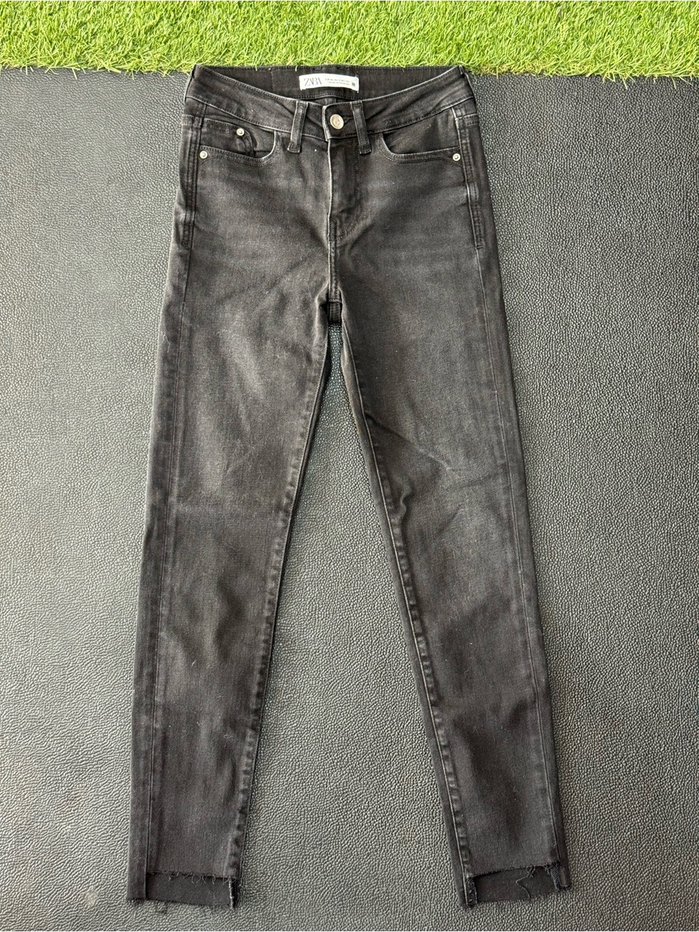 Zara Black Washed Skinny Jeans